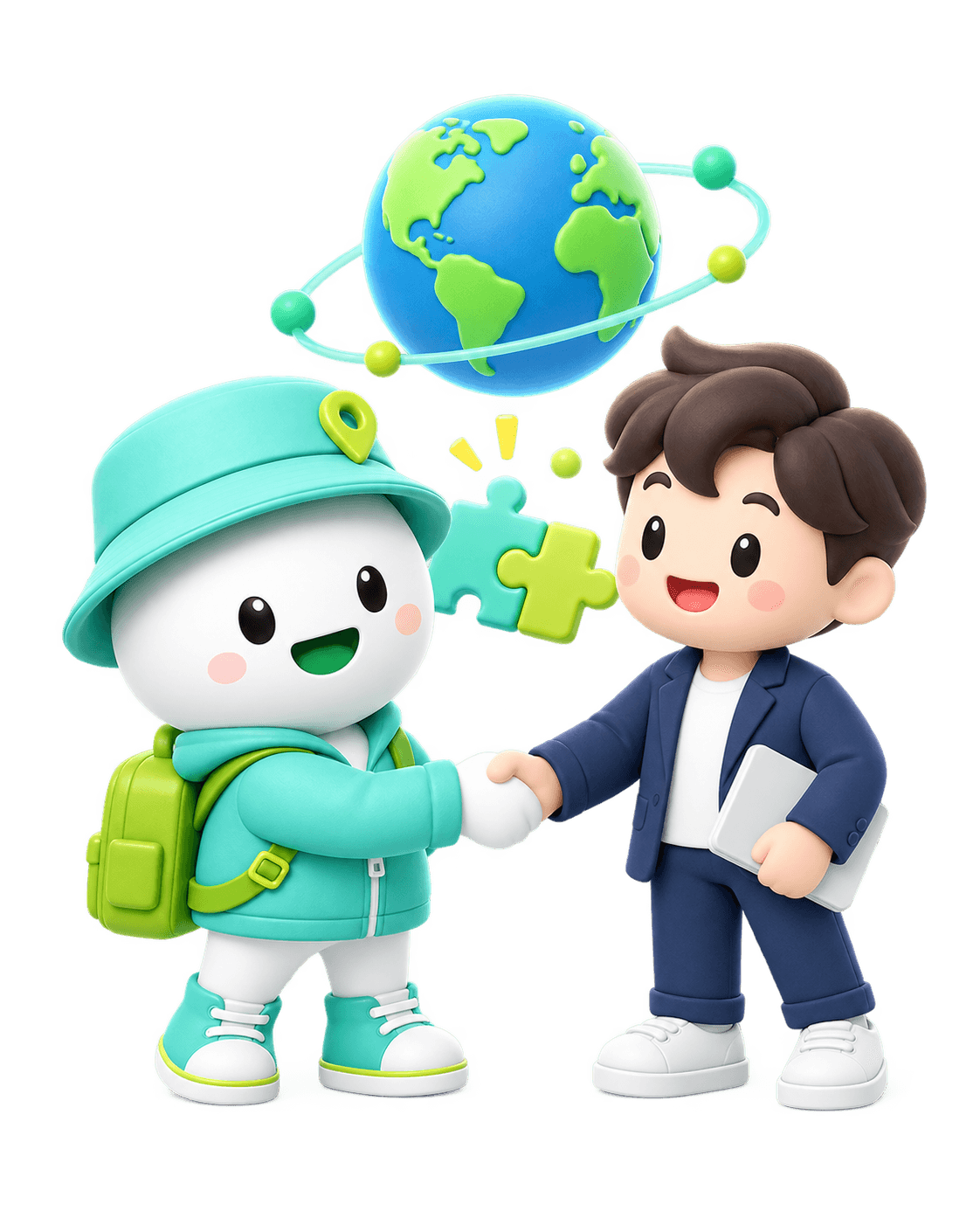 An illustration representing global connectivity and eSIM partnerships