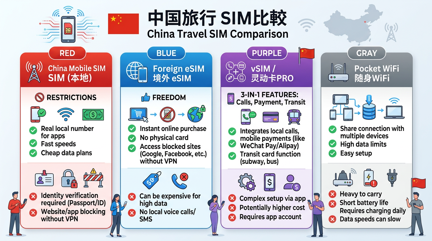 중국 여행 SIM 완전 비교