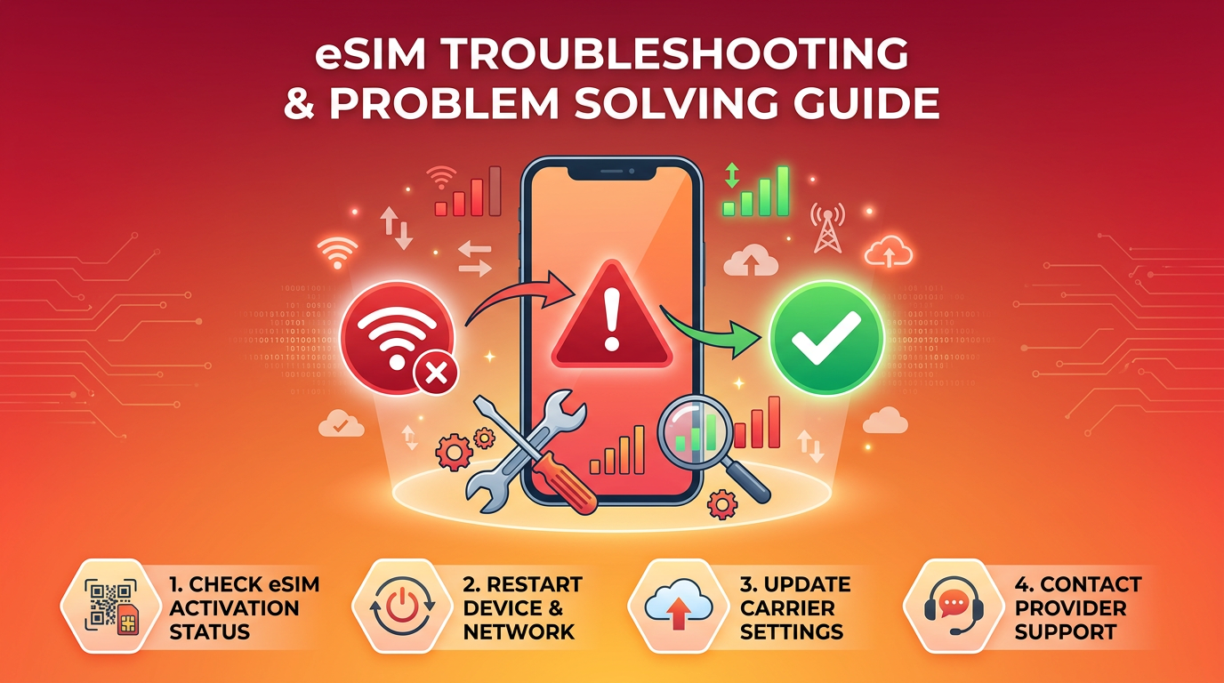 eSIM 안 될 때 완벽 해결법 — 증상별 원인과 대처법 총정리
