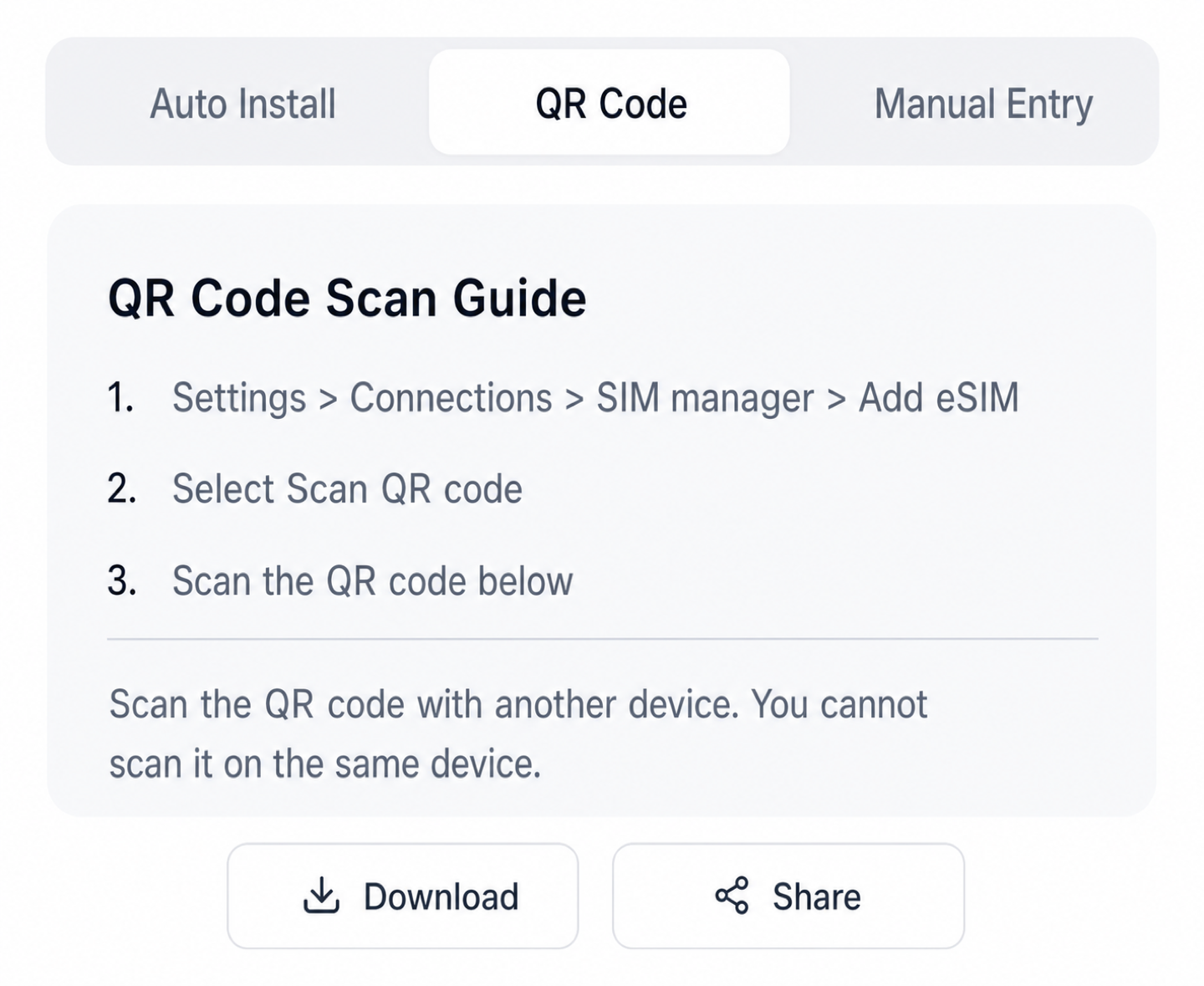 QR guide