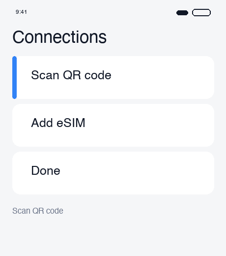 QR scan
