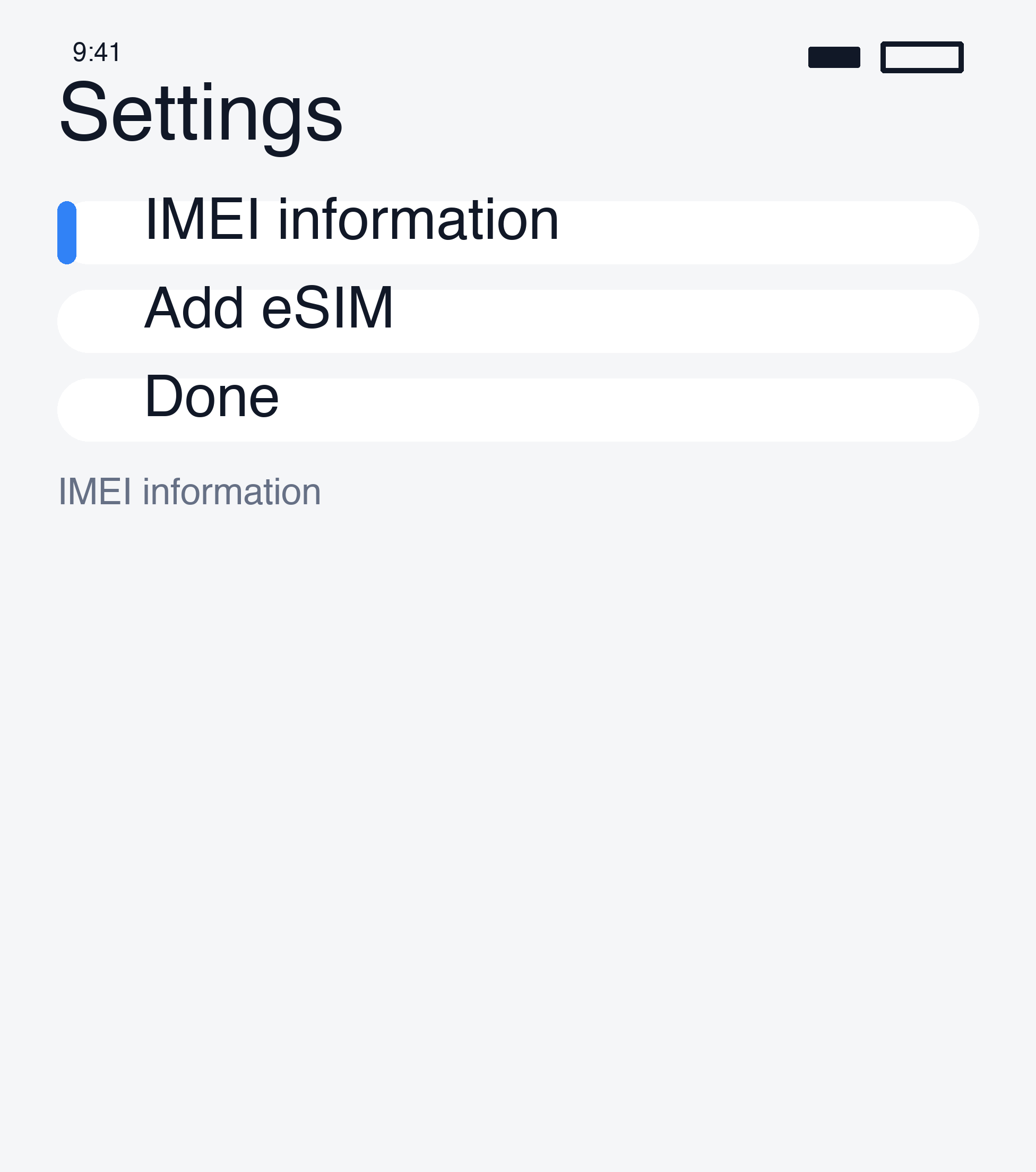 IMEI info