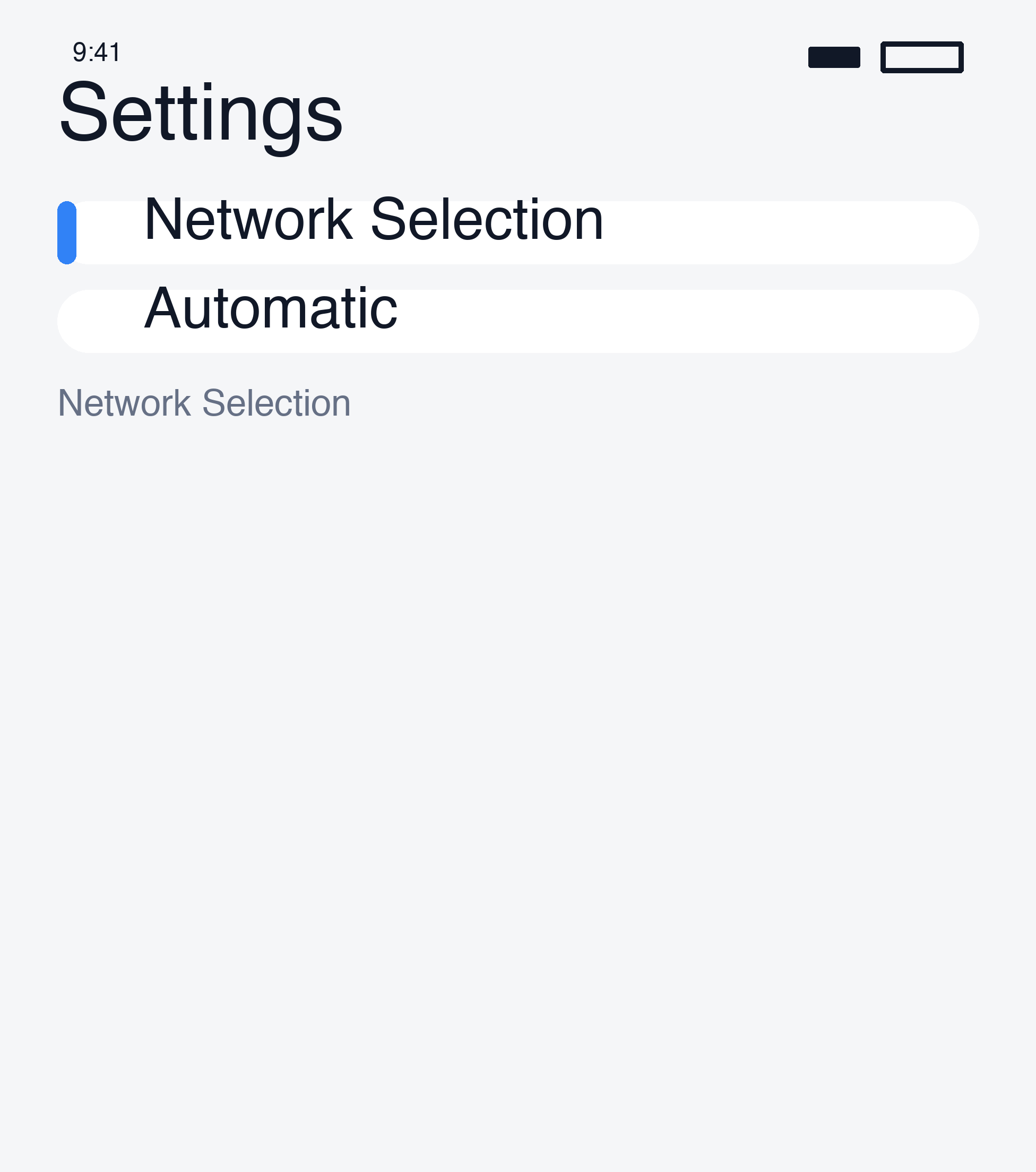 Manual network
