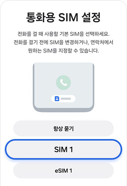 통화 SIM